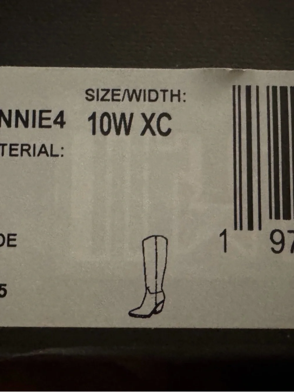 Vince Camuto Women's Black Oyennie Western Boots NIB Size 10 Extra Wide Calf
